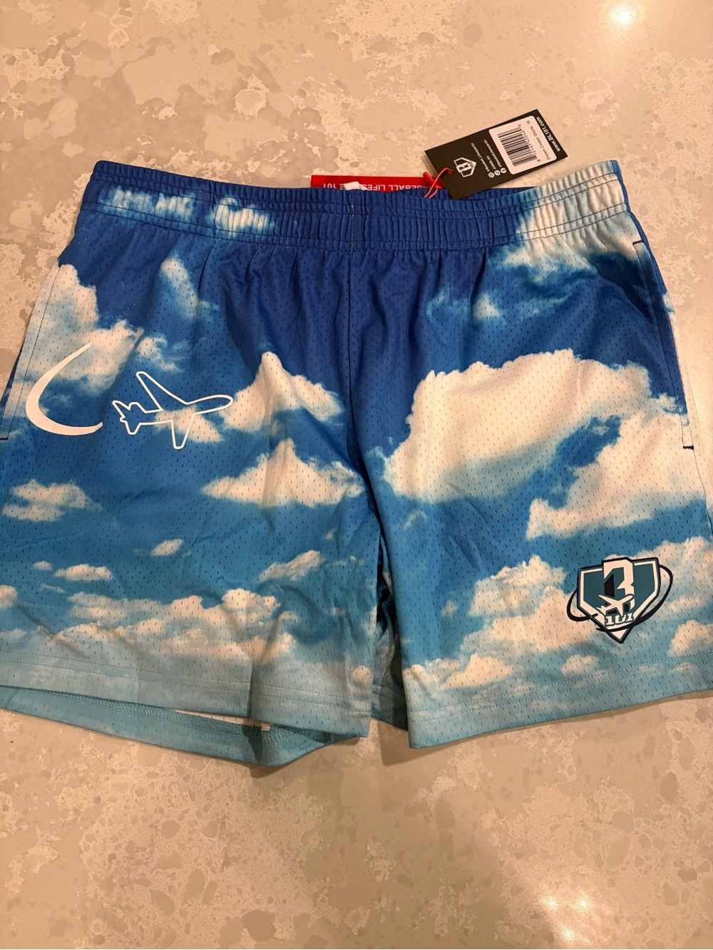 Baseball Lifestyle 101 Adult Medium Shorts NWT